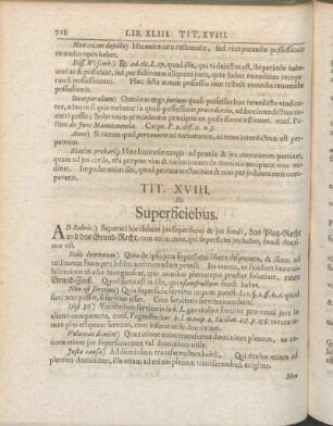 Tit. XVIII. De Superficiebus.