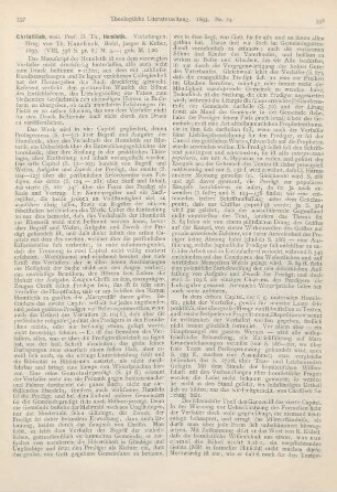 597-599 [Rezension] Christlieb, Th., Homiletik. Vorlesungen