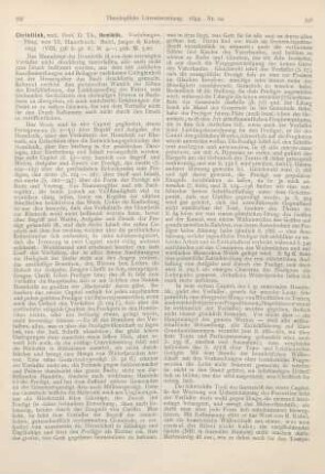 597-599 [Rezension] Christlieb, Th., Homiletik. Vorlesungen