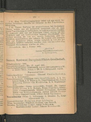 Oesterr. Nordwest-Dampfschifffahrt-Gesellschaft.