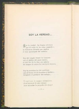 Soy la verdad...