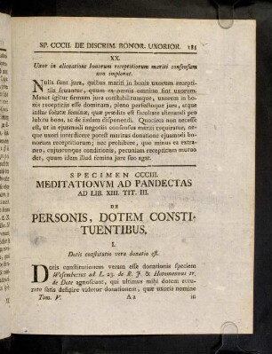 185-201, Sp. 303. De Personis dotem constituentibus