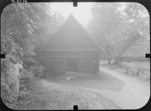 Lübbenau-Lehde, Dorfstraße 3. Freilandmuseum. Backhaus. Giebelfront
