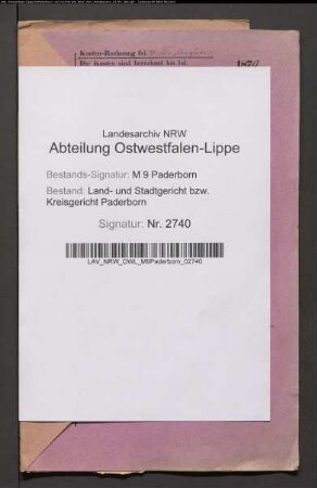 Erblasser: Franke, Joseph: