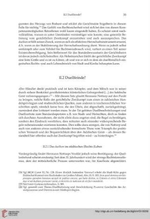 II.2.1 Das duellum im städtischen (Rechts-)Leben