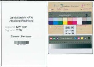 Entnazifizierung Hermann Blaeser, geb. 10.01.1895 (Kaufm.Angest.)