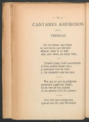 Ternezas : Cantares amorosos