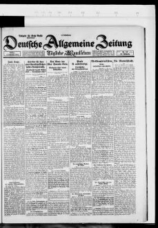 Deutsche allgemeine Zeitung : DAZ ; [...] : Ausgabe Groß-Berlin, Abendblatt