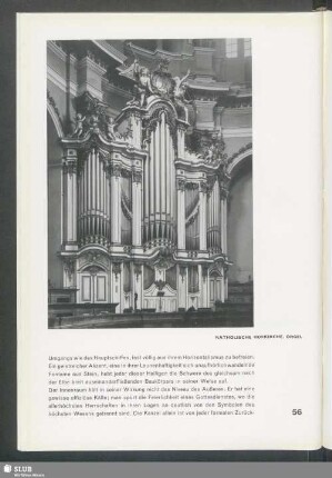 Katholische Hofkirche. Orgel