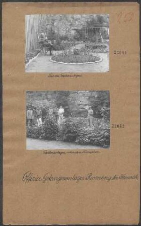 Offiziersgefangenenlager Rosenberg b. Kronach (Gartenanlagen neben dem Tennisplatz)