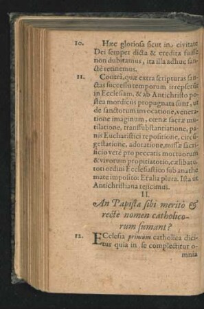 II. An Papistae sibi merito & recte nomen catholicorum sumant?