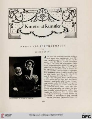Manet als Portätmaler