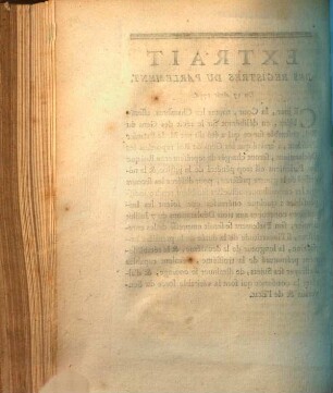 Extrait Des Registres Du Parlement : Du 17 Août 1756.