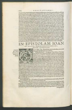 In Epistolam Ioannis Apostoli Primam Annotationes Des. Erasmi Roterodami.