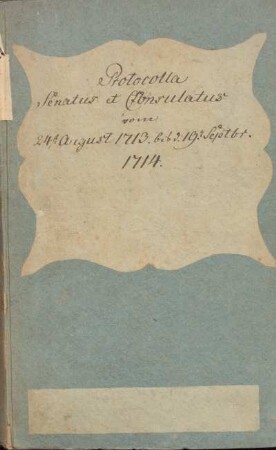 Ratsprotokolle 1713-1714