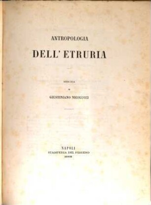 Antropologia dell'Etruria : memoria