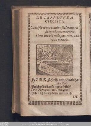 De Sepultura Christi.