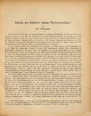 Beitrag zur Kenntnis alpiner Phytoptocecidien