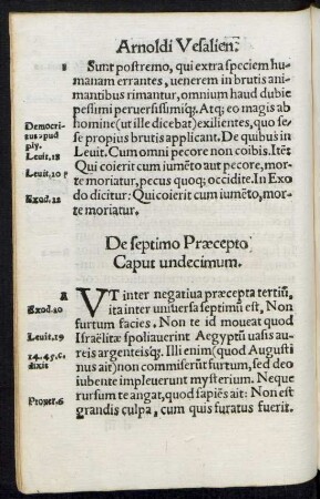 De septimo Praecepto Caput undecimum.