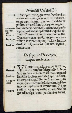 De septimo Praecepto Caput undecimum.