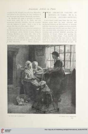 The American colony of artists in Paris
