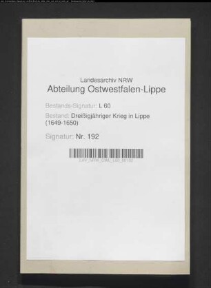 Belege und Quittungen für Leistungen an Tillys Hofstaat