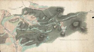 Situationsplan der Gegend zwischen Staufenberg, Baden und Gaggenau (Rückseite)