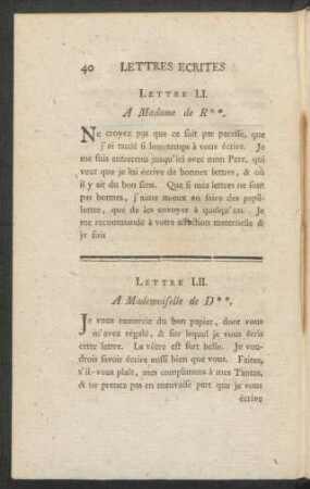 Lettre LI. - Lettre LX.