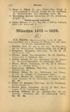 München 1472-1826