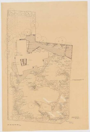 Garten Karl Ströher, Darmstadt: Pflanzplan 1:50