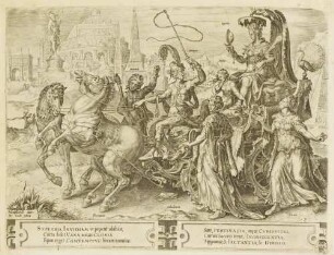 Der Triumph des Stolzes, Blatt 3 aus der Folge "Der Kreislauf der Unbeständigkeit menschlicher Dinge"
