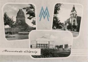 Messestadt Leipzig: Völkerschlachtdenkmal, Kongreßhalle und Zoo, Opernhaus am Karl-Marx-Platz