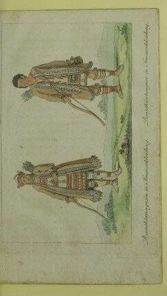 Rennthiertungusin in Sommerkleidung. Rennthiertunguse in Sommerkleidung