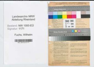 Entnazifizierung Wilhelm Fuchs, geb. 18.07.1902 (Steuersekretaer)