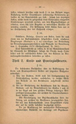 Theil 2. Kreis- und Provinzialsteuern.