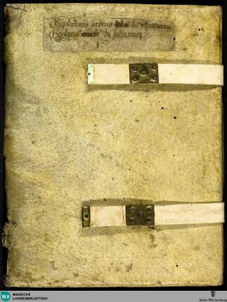Bedae expositio super Matthaeum - Cod. Aug. perg. 199