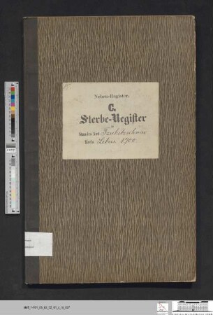 Sterberegister Güldendorf 1900