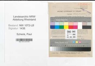 Entnazifizierung Paul Schenk , geb. 10.06.1898 (Beamter)