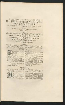 De Iure Divino Voluntario Universali ...