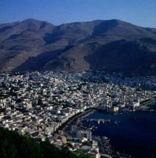Kalymnos. Blick auf Pothia, den Hauptort der Insel