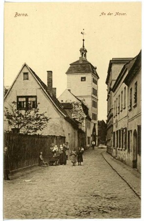 Borna. An der Mauer
