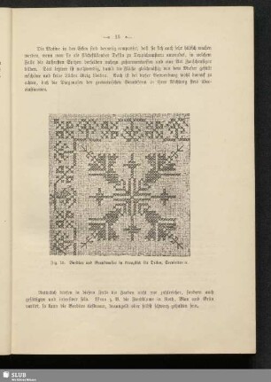 Bordüre und Grundmuster in Kreuzstich für Decken, Servietten