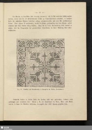 Bordüre und Grundmuster in Kreuzstich für Decken, Servietten