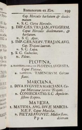 299-300, Plotina bis Matidia