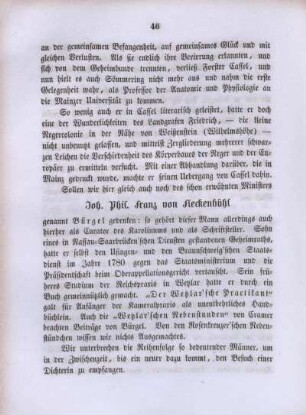 Joh. Phil. Franz von Fleckenbühl.