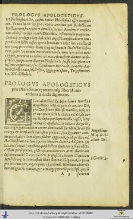 Prologus Apologeticus
