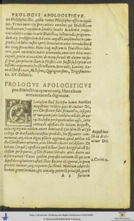Prologus Apologeticus
