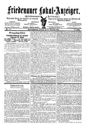 Nr. 272, 20.11.1914