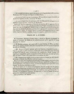 Séance Du 30 Octobre