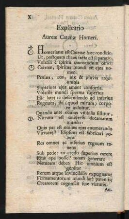 Explicatio Aurae Catenae Homeri.